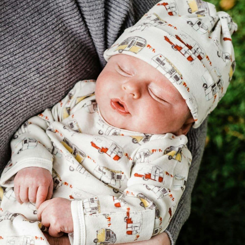 Fresh Veggies Organic Cotton Knotted Beanie Hat