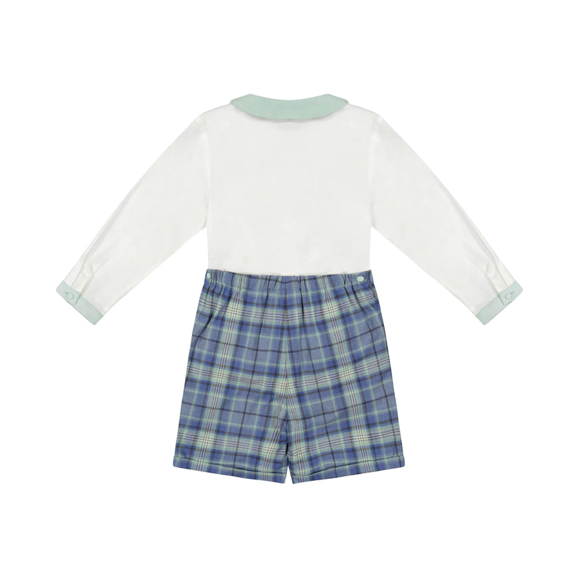 William Blue Tartan Dressy Set