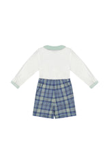 William Blue Tartan Dressy Set