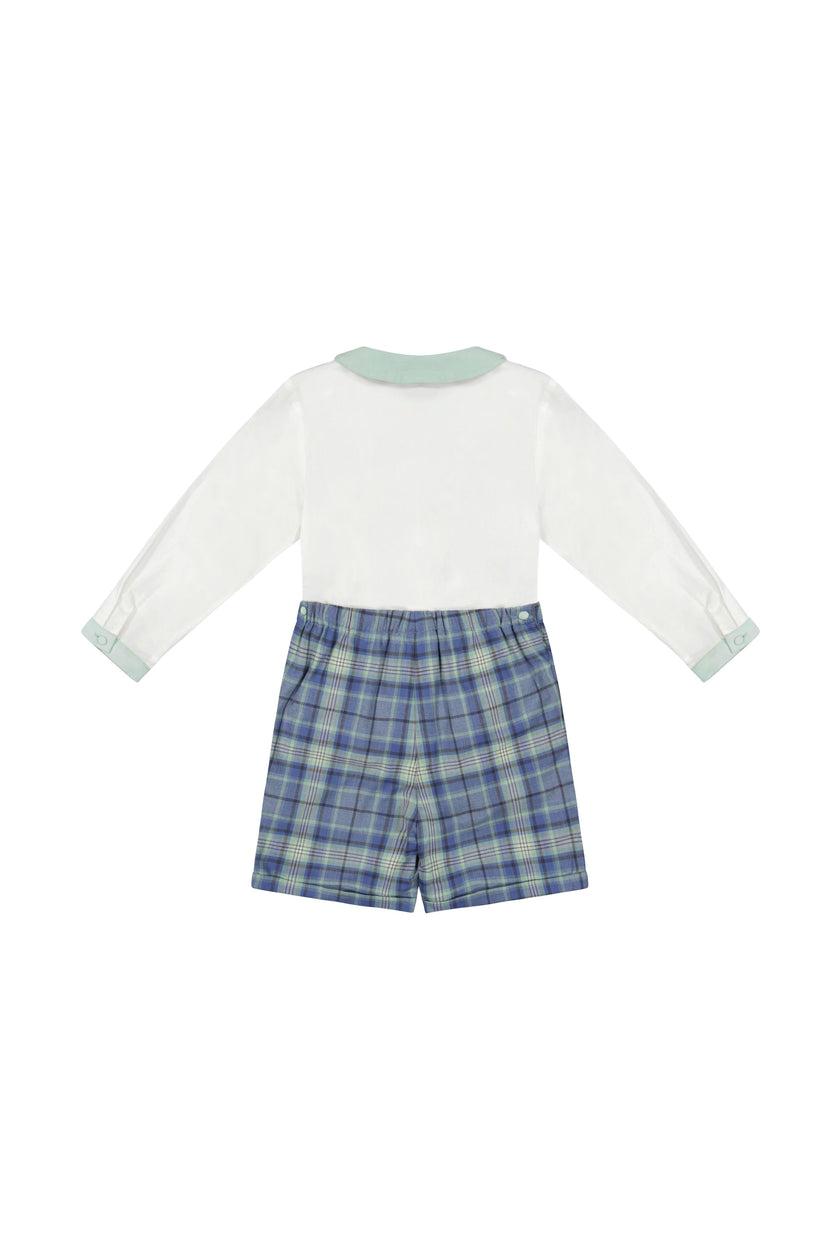 William Blue Tartan Dressy Set