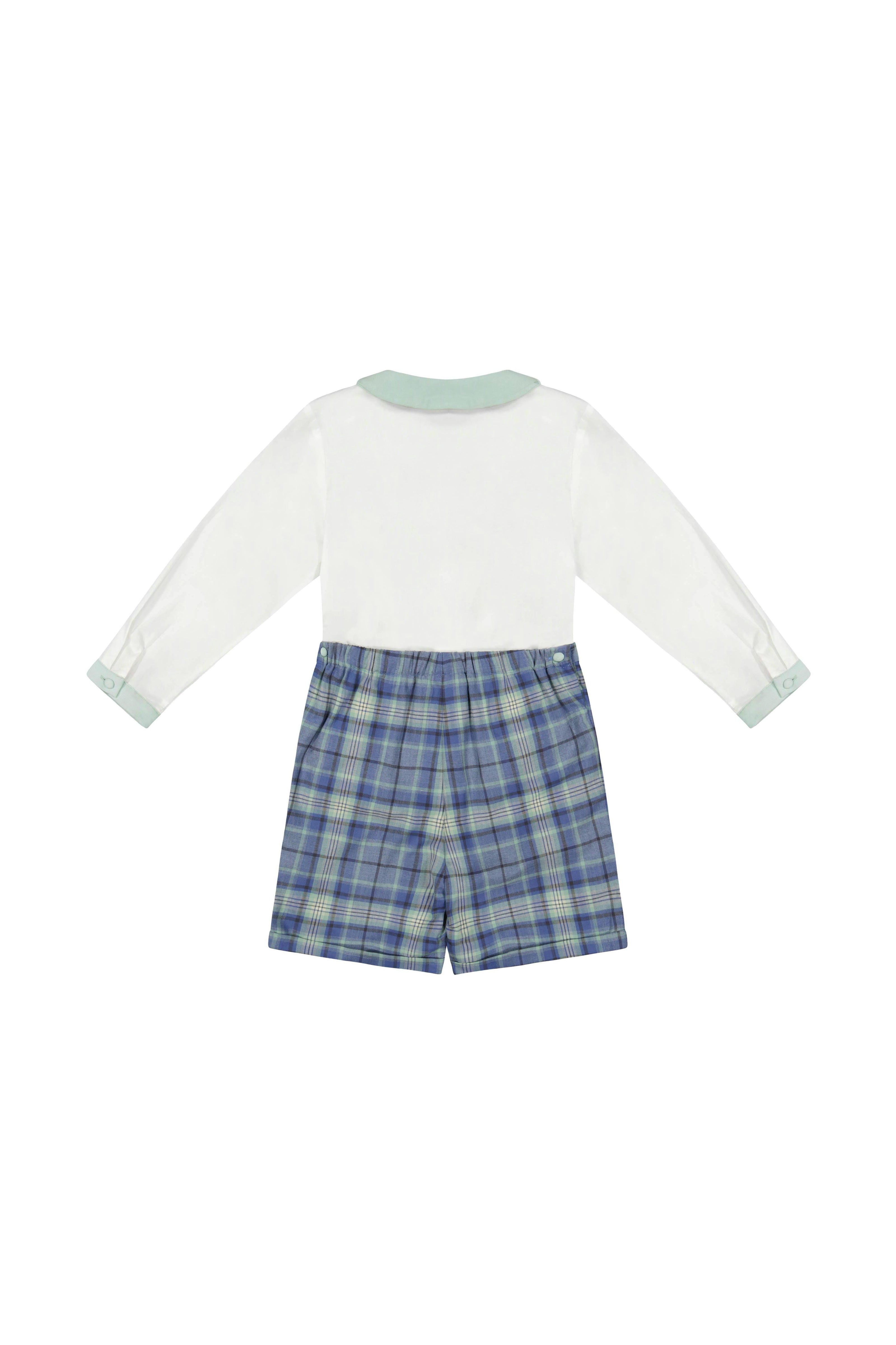 William Blue Tartan Dressy Set