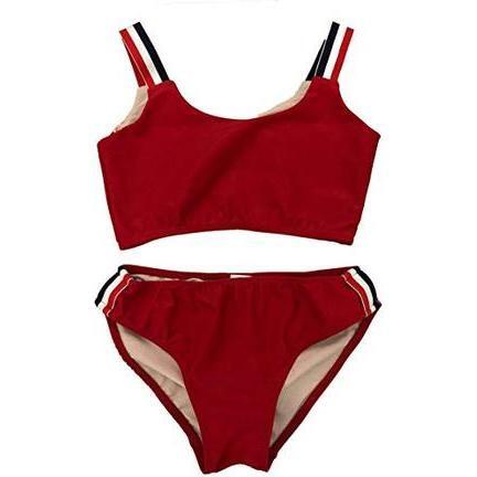 Two Piece Two Piece Stripe Swimsuit