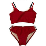 Two Piece Two Piece Stripe Swimsuit