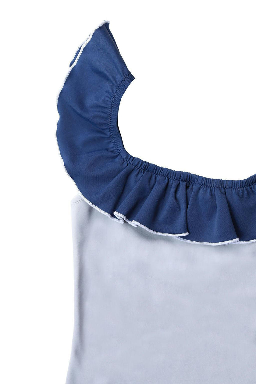 Carolina One Piece Swimsuit Cloudgrey And Space Blue