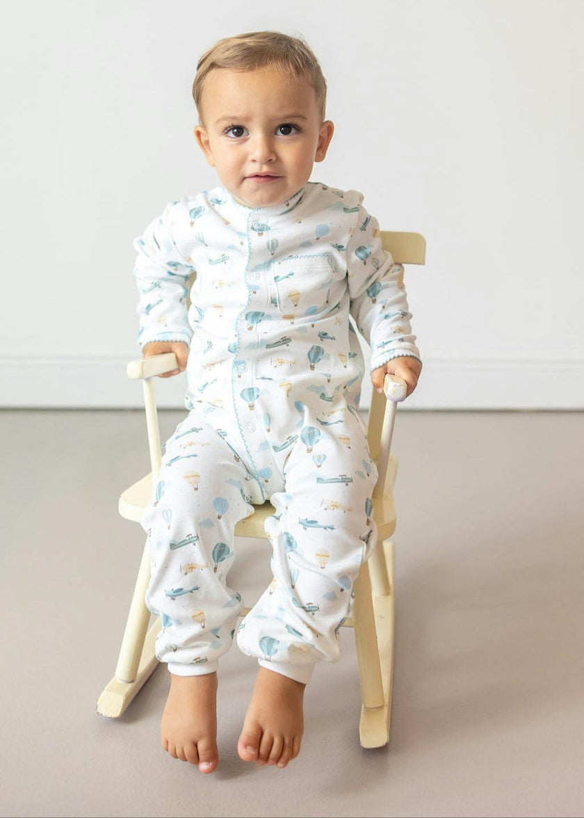 Savana Pima Cotton Baby One-Piece Pajamas