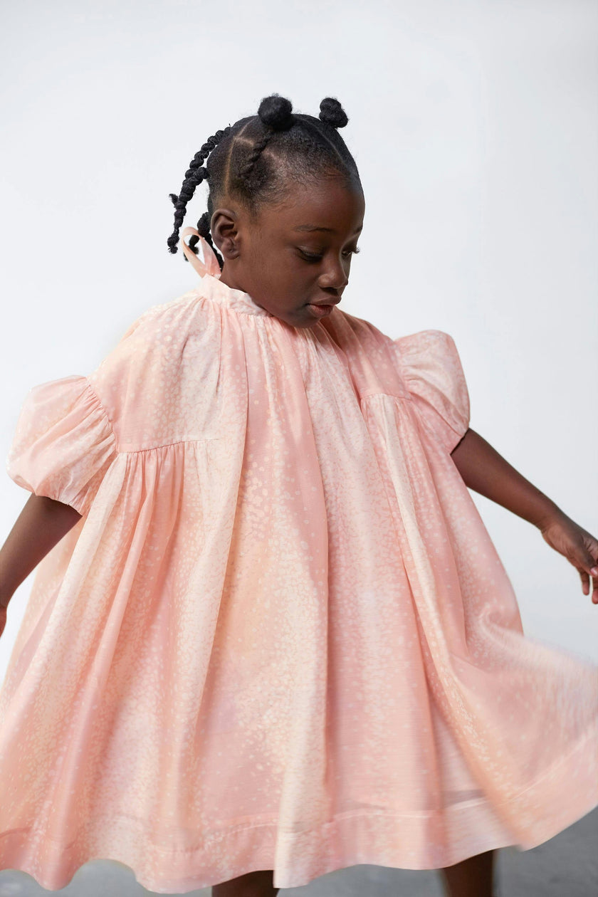 Tent Dress with Puff Sleeves