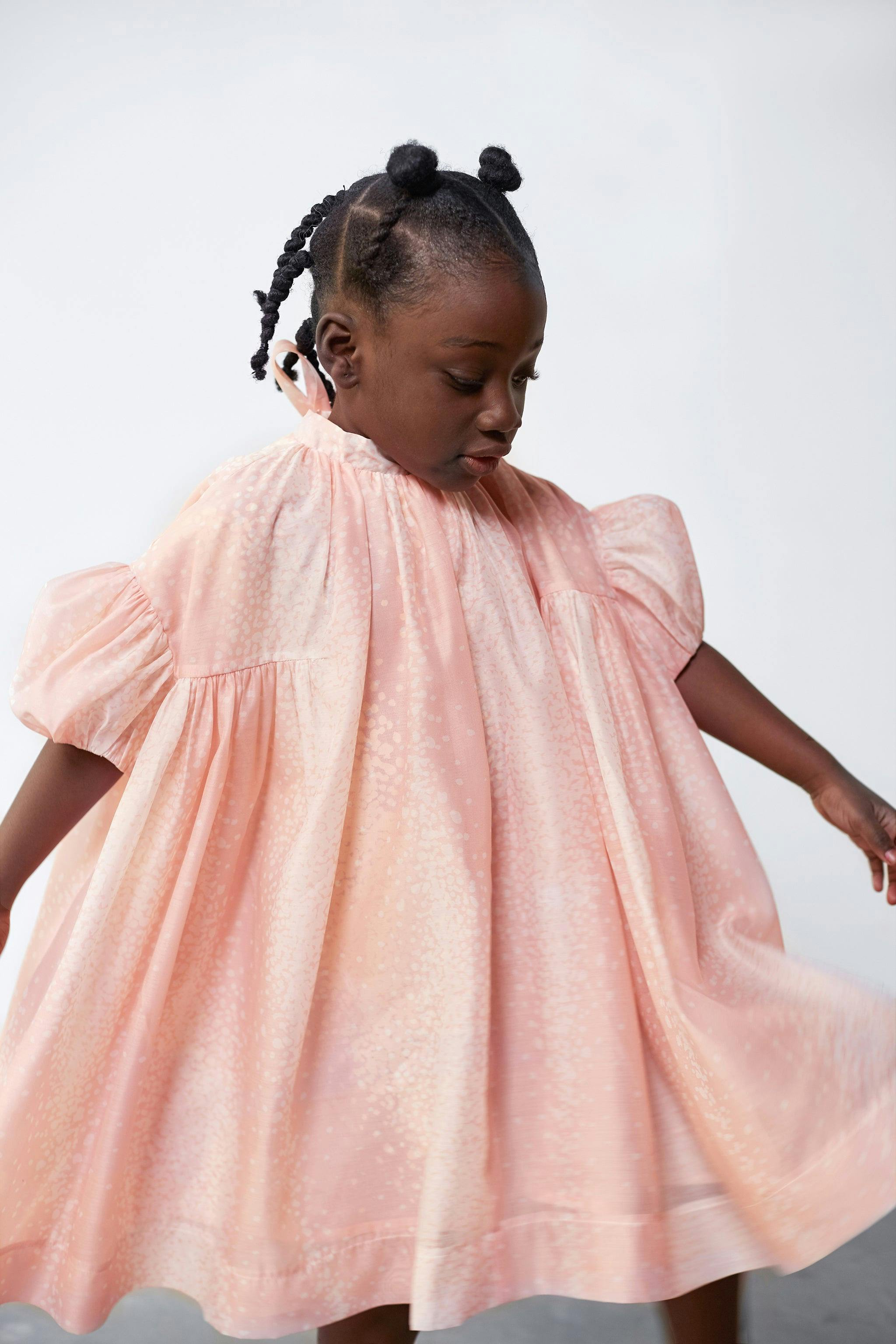Tent Dress with Puff Sleeves