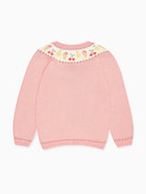 Dusty Pink Helado Cotton Girl Cardigan
