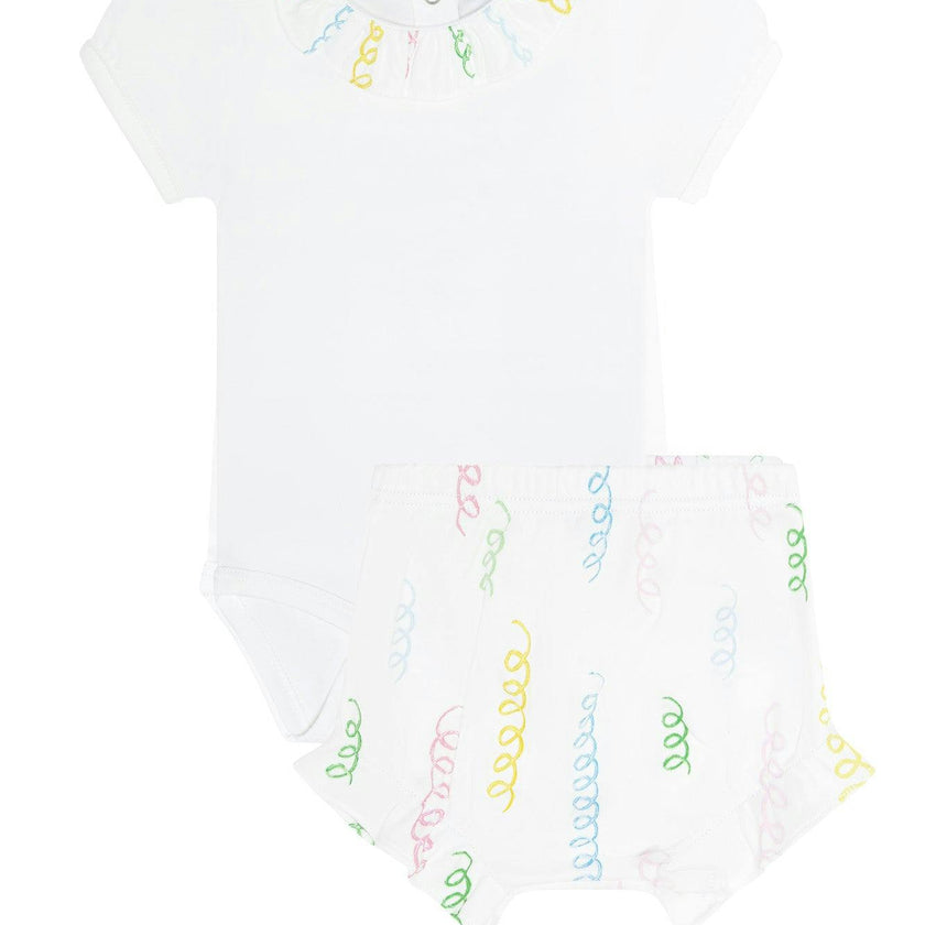 Spirals Print Onesie Set
