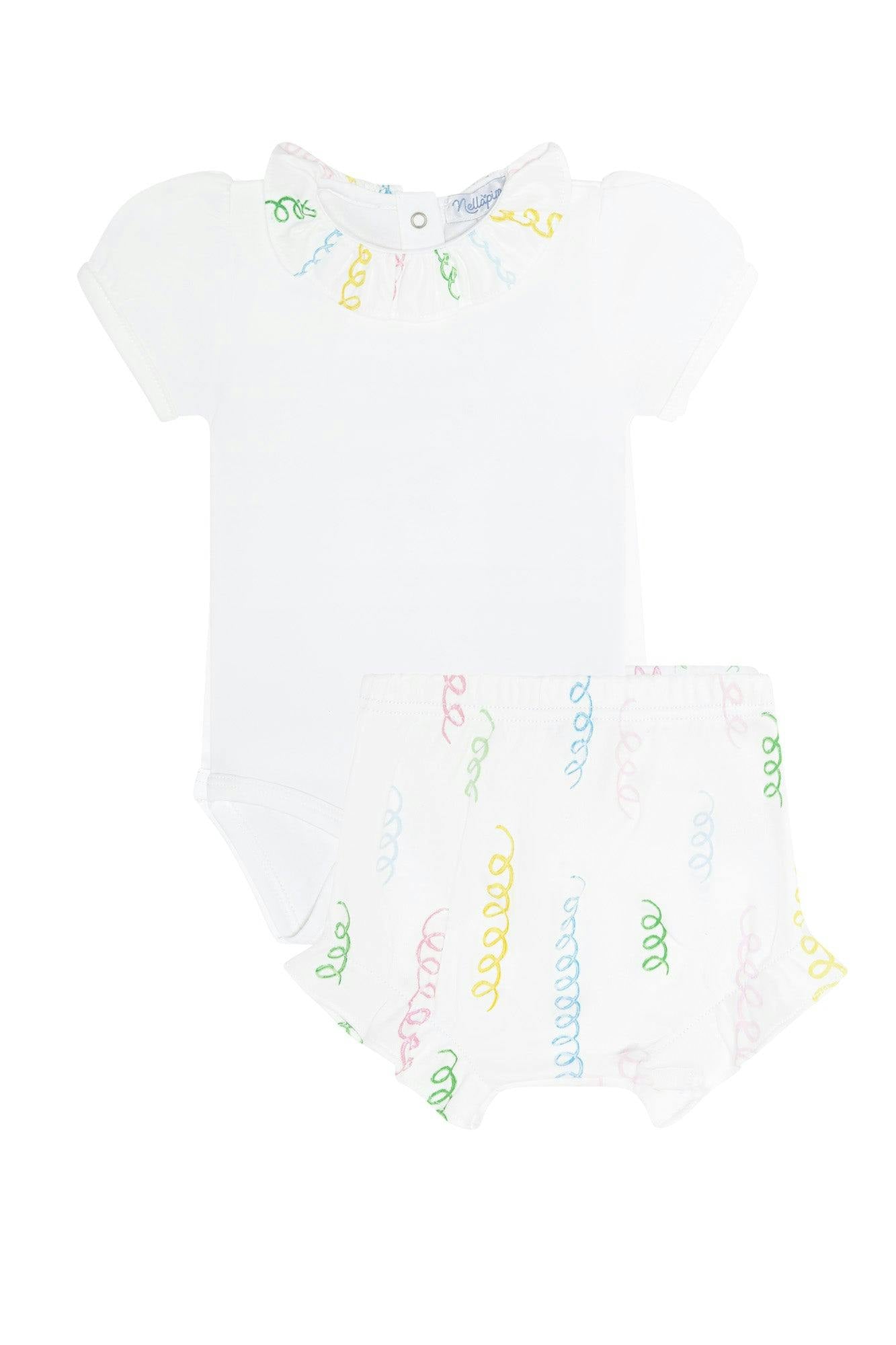 Spirals Print Onesie Set