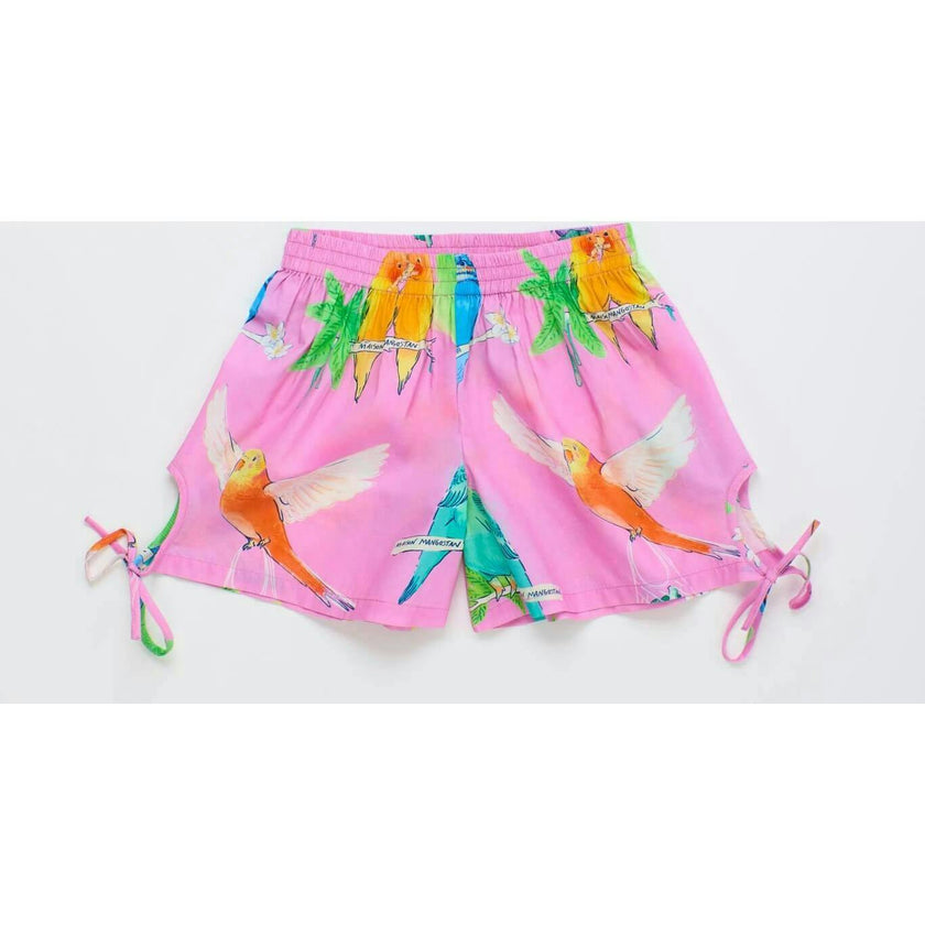 BIRDS SHORTS PINK