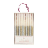 Metallic Glitter Birthday Candles (set of 10)