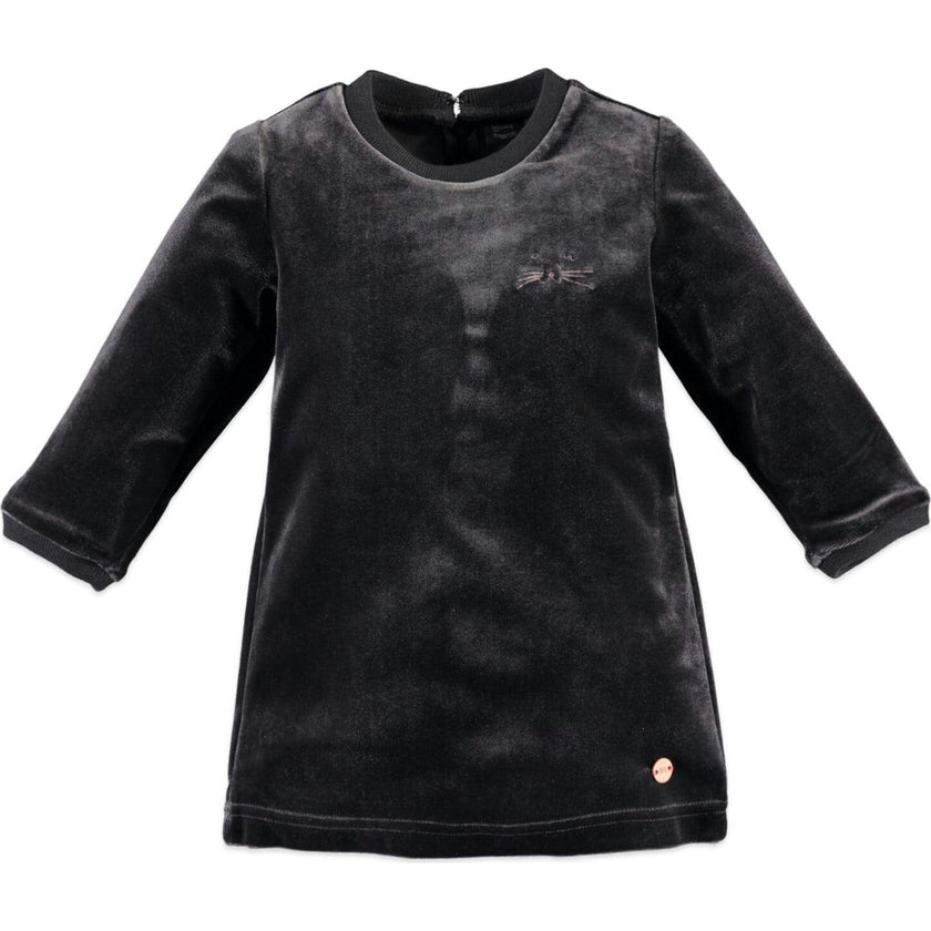 Long Sleeve Velvet Dress
