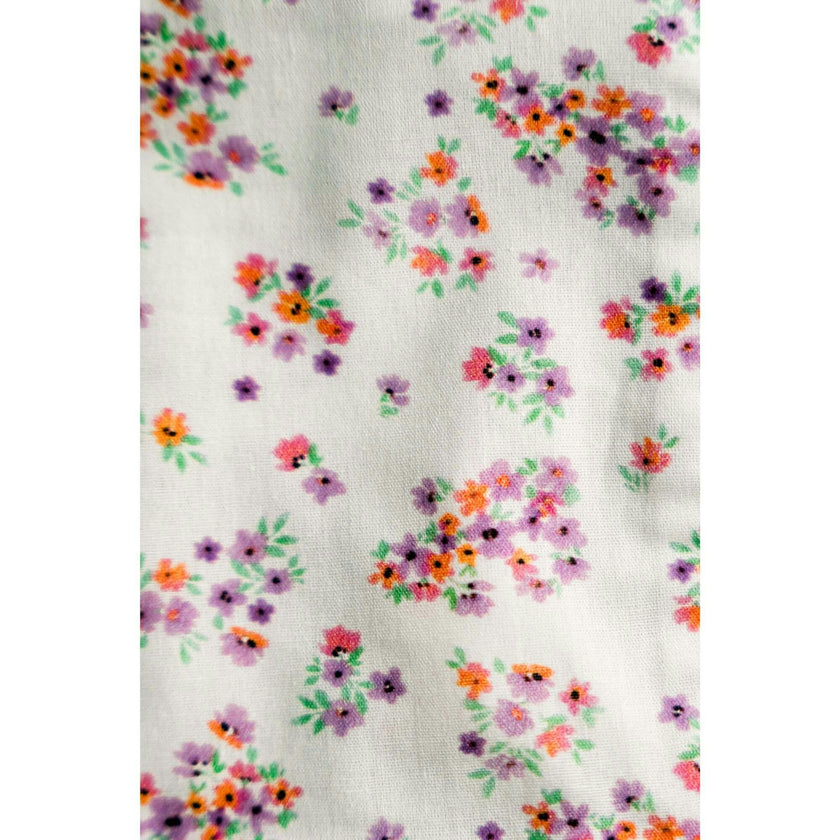 Lavender Marmalade Timeless Floral Ruffle Zipper Pouch