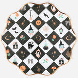 Patchwork Halloween Dinner Plates