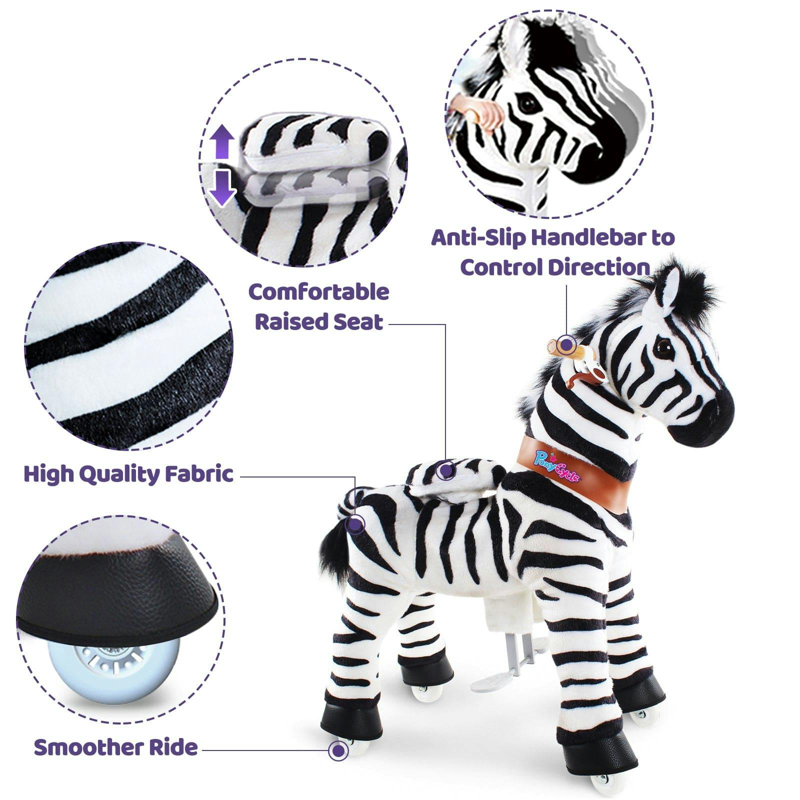 Model U® Zebra Ride-On Toy Age 4–7