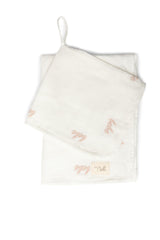 Lovey Embroidered Gauze Swaddle and Lovie Two Piece Set