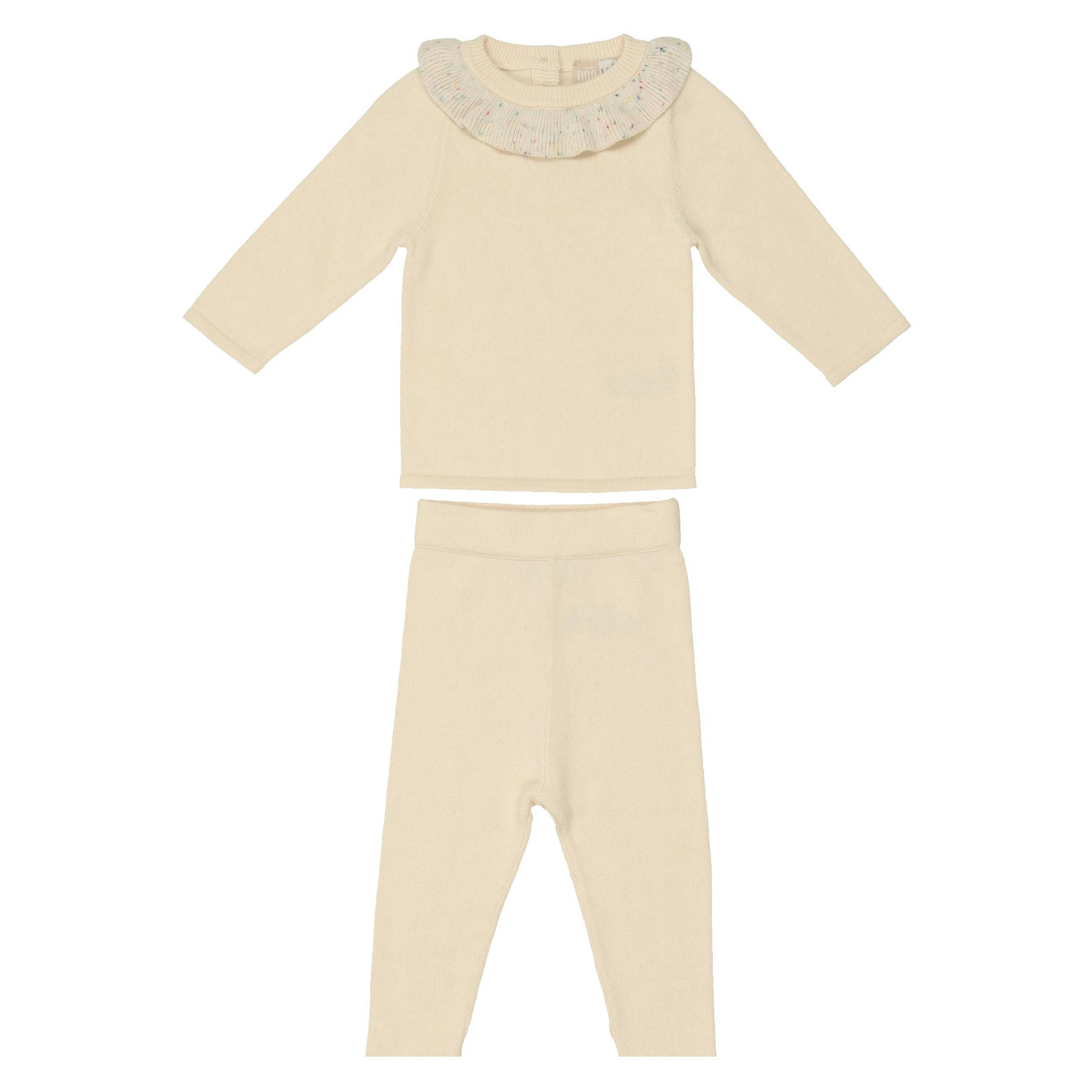 Flecked Collar 2Pc Set