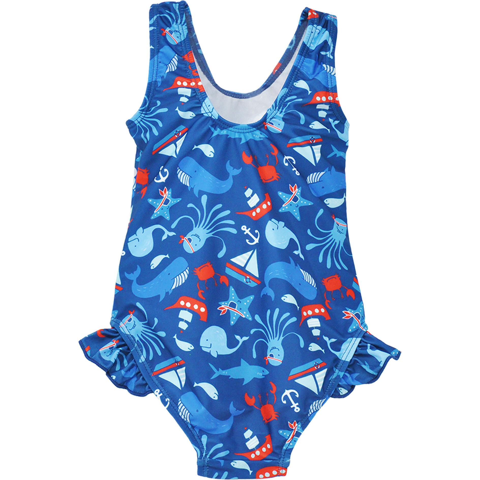 UPF 50+ Delaney Hip Ruffle Swimsuit