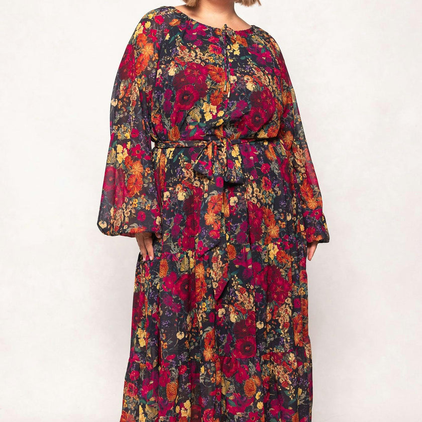 Imogen Dress in Night Garden