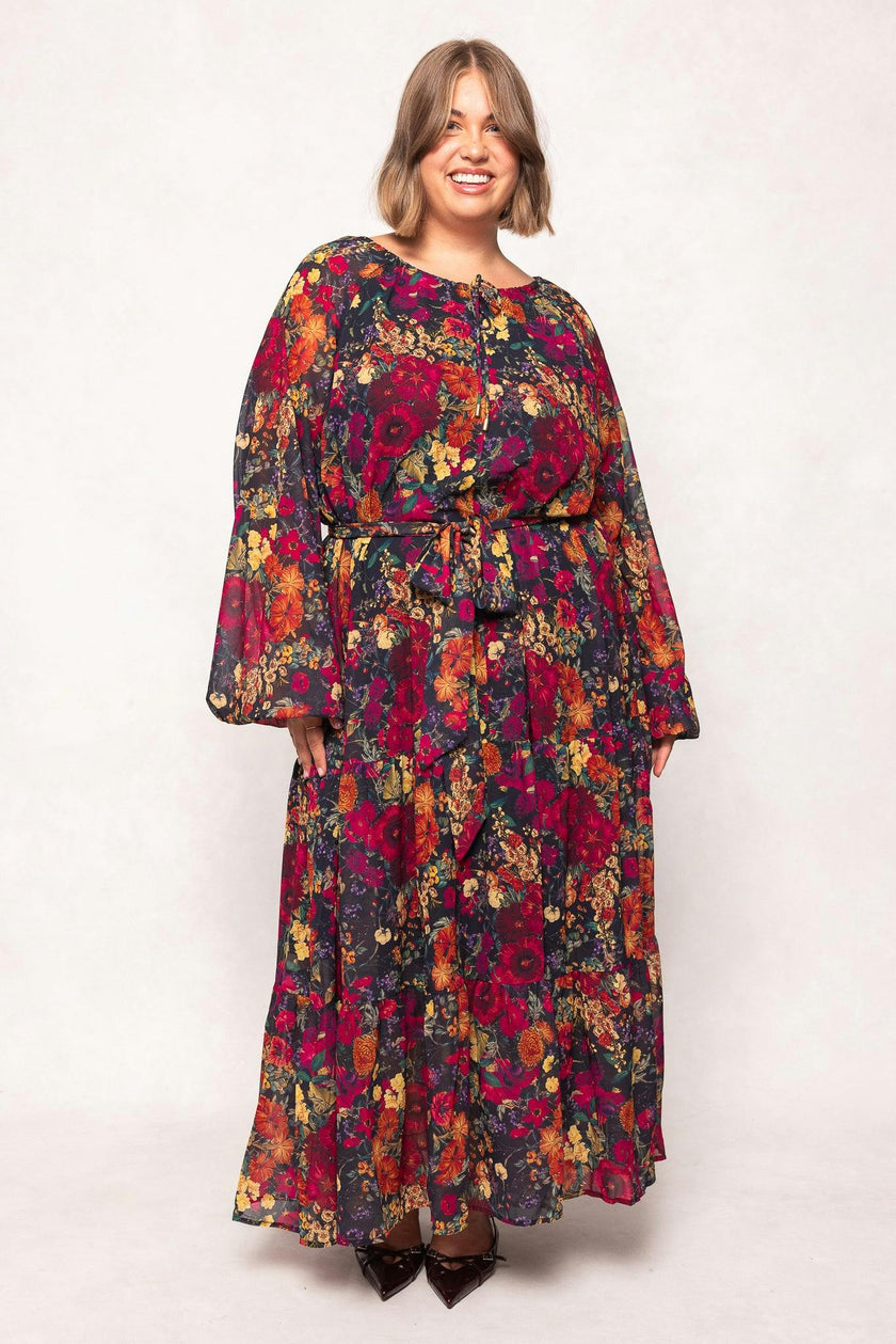 Imogen Dress in Night Garden