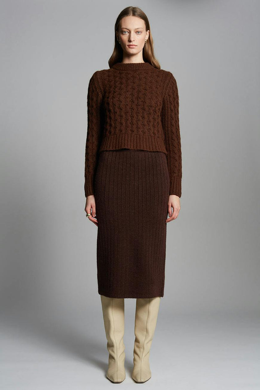 AMARA SWEATER | ESPRESSO