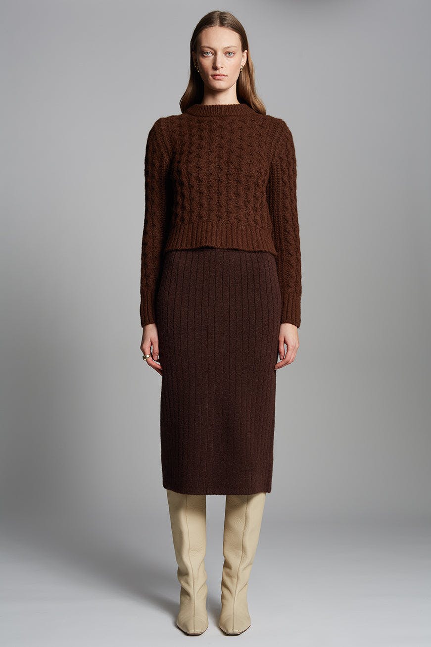 AMARA SWEATER | ESPRESSO