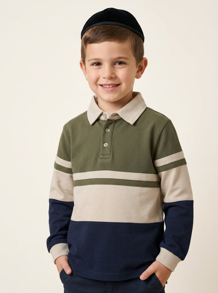 Boys Colorblocked Polo