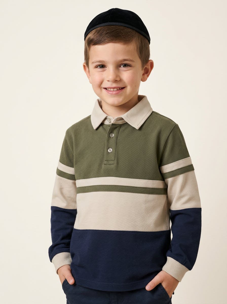 Boys Colorblocked Polo
