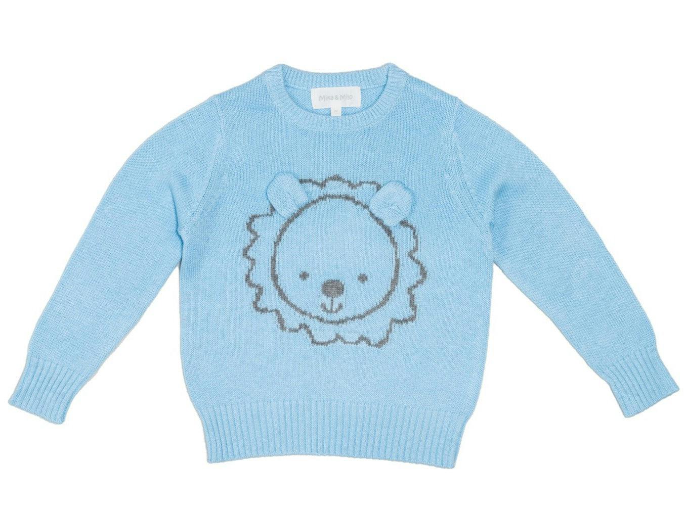 Baby Lion Jumper | Sky