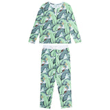 Women's Martinique® Green Jersey Long PJ Set - Organic Stretch Cotton