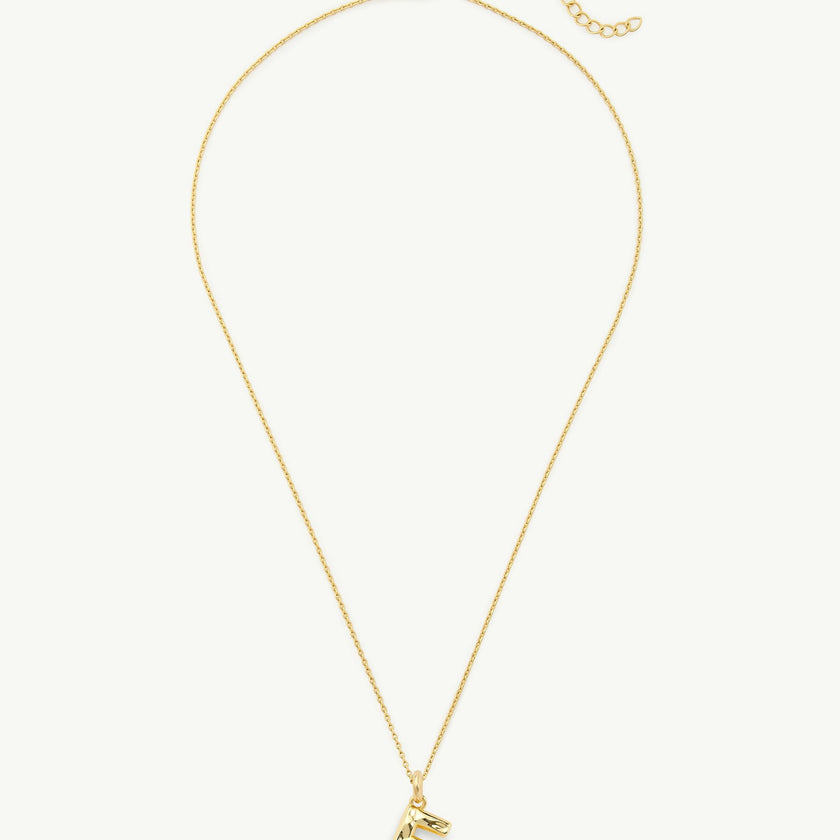Monogram Necklace in Gold
