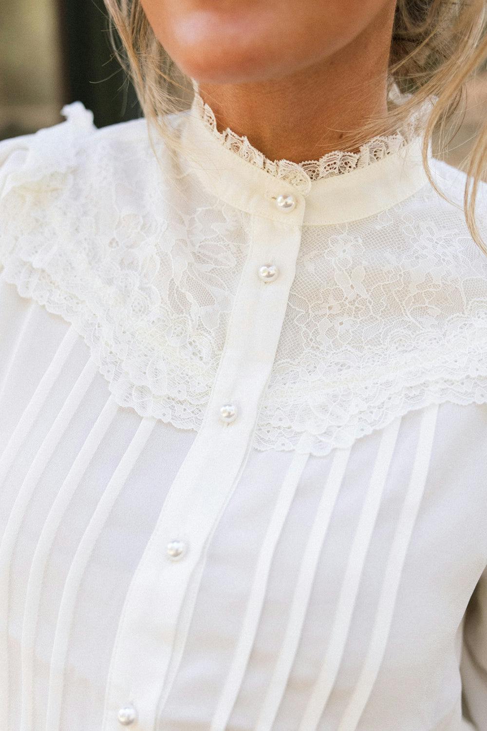 Constance Blouse in Ivory