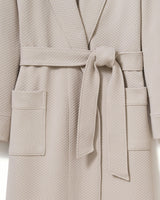 Women's Pima Jacquard Ophelia Robe in Taupe