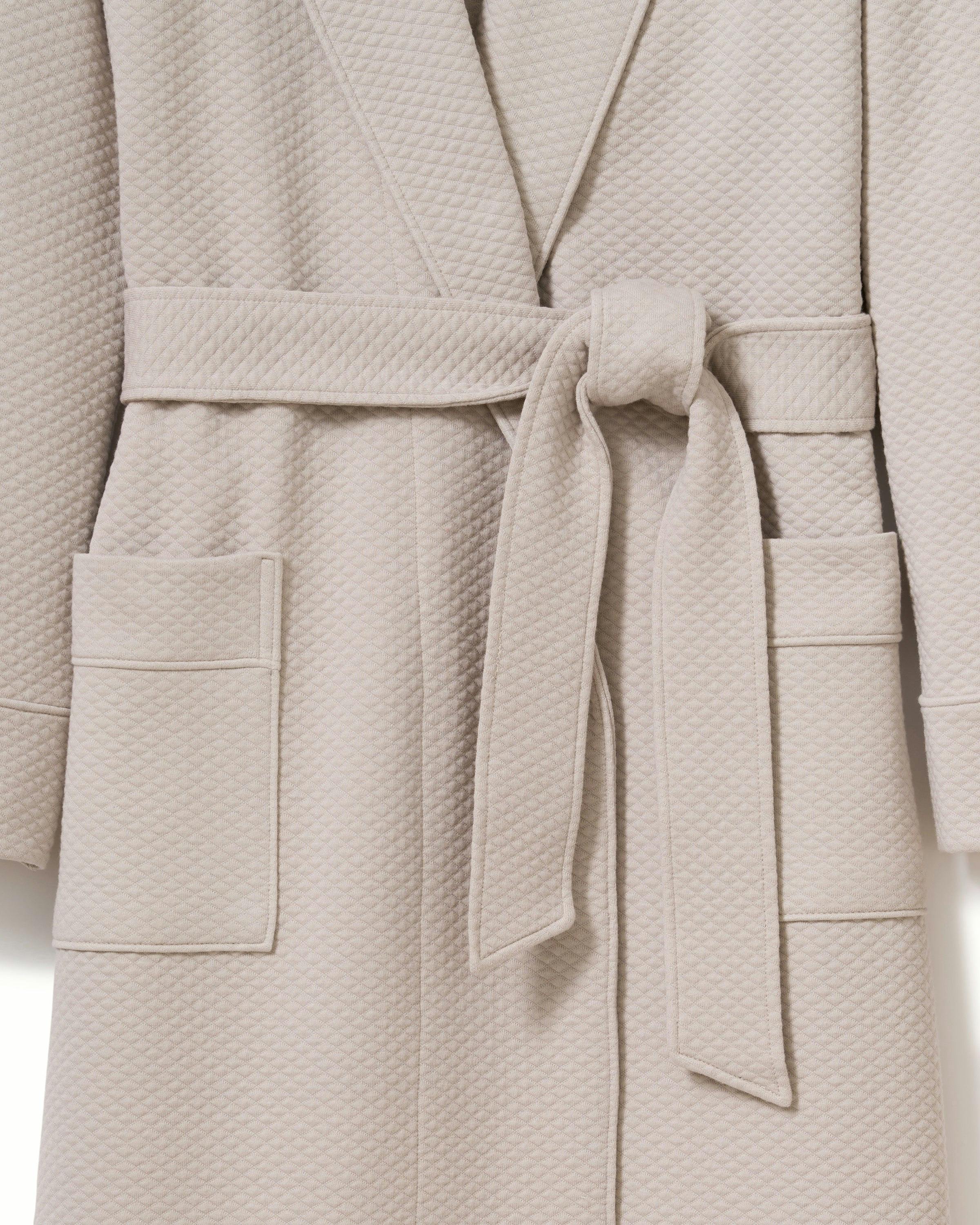 Women's Pima Jacquard Ophelia Robe in Taupe