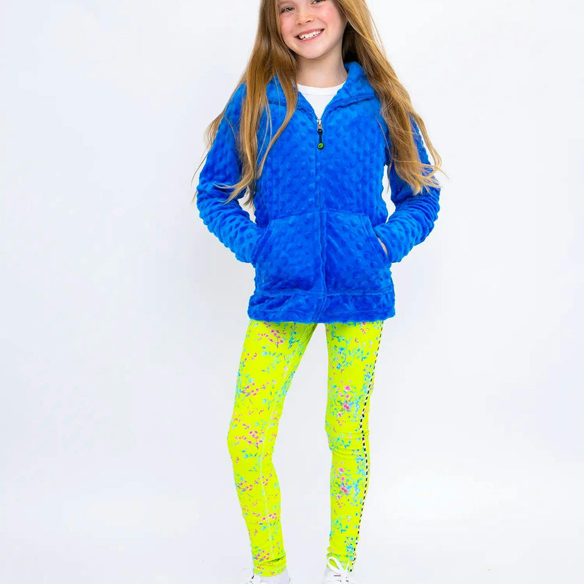 Amelya - Printed Lime Activewear Leggings