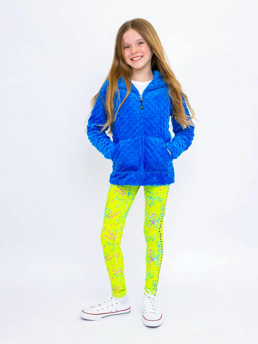 Amelya - Printed Lime Activewear Leggings