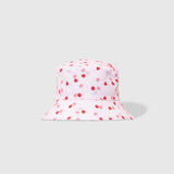 Reversible Bucket Hat – Strawberries + Daisies