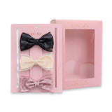 Multicolor Sequin Bow Clip Set