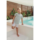 Smocked Floral Boys Shirt