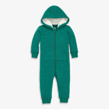 Baby teddy fleece-lined zip romper
