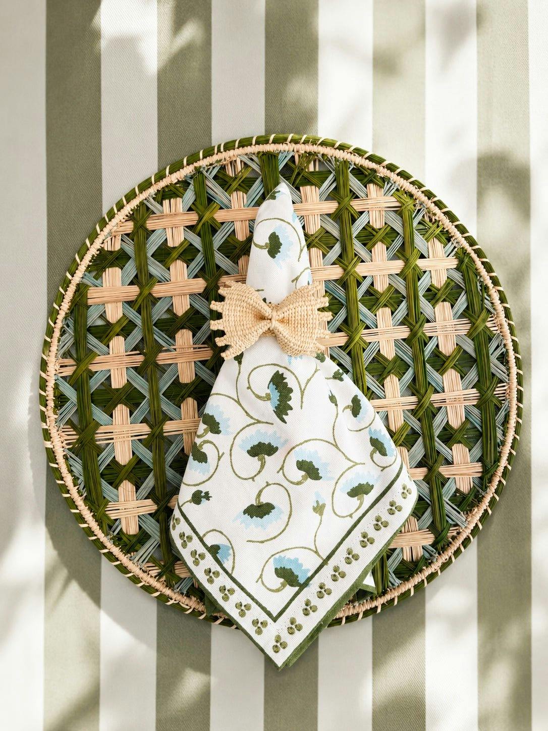 Handwoven Lido Verde Charger