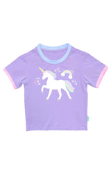 Girls Rainbow Unicorn T-Shirt