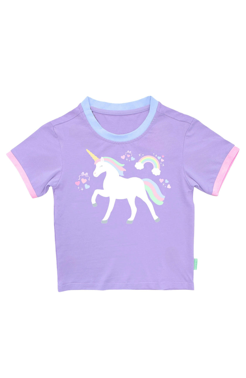 Girls Rainbow Unicorn T-Shirt