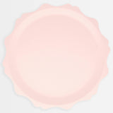 Pink Decorative Edge Compostable Dinner Plates