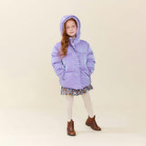 Girls Ruffle Pete Puffer - Lavender