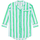 Women's Drawbertson Wild Stripes Night Shirt - Organic Cotton Poplin