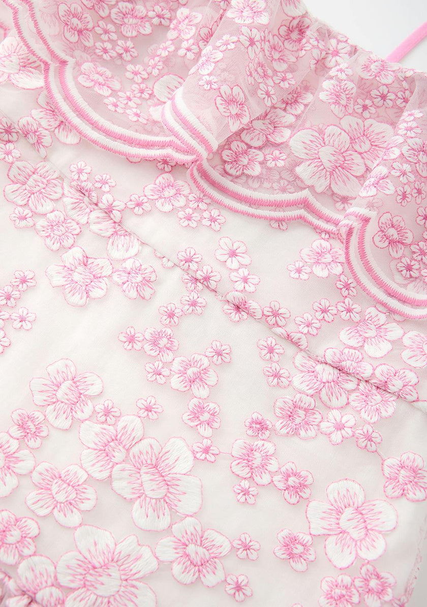 Eliza Embroidered Midi Dress