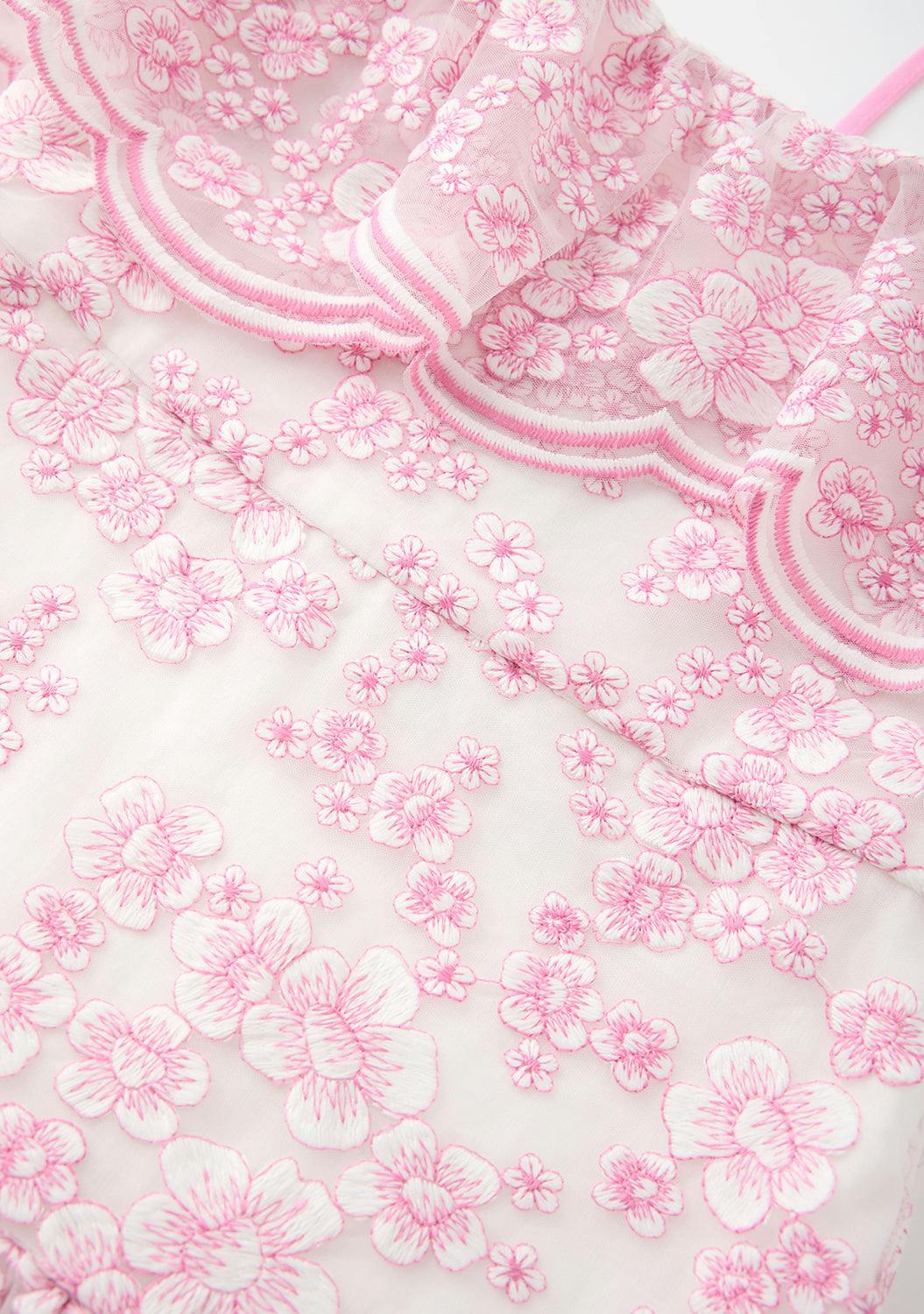 Eliza Embroidered Midi Dress