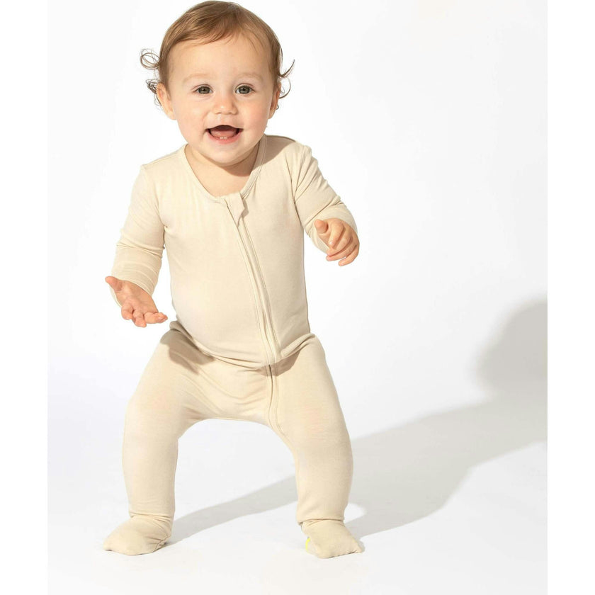 Oat Bamboo Convertible Footie